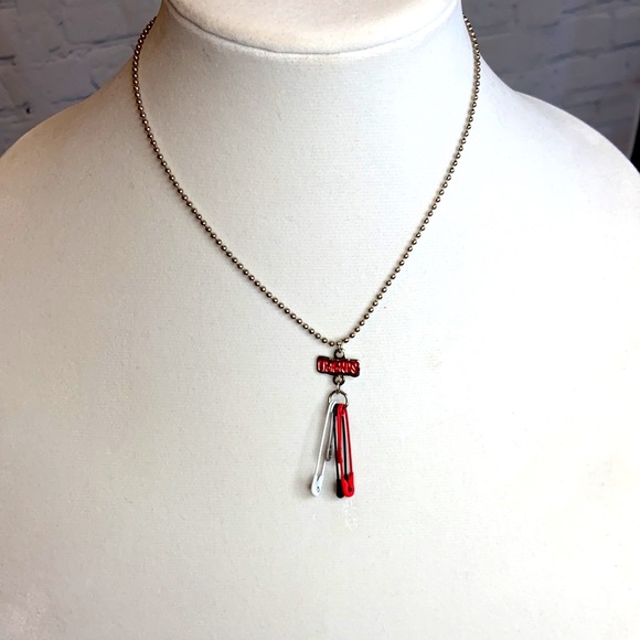 Girl’s Friends Safety Pin Necklace - Picture 3 of 4